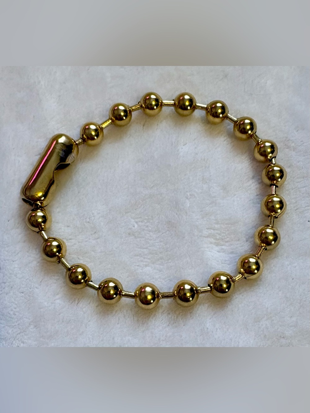 Plunder Gold Bead Link Bracelet